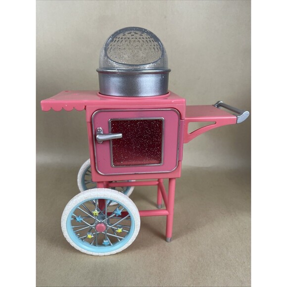 Battat Glitter Girls Cotton Candy Machine Stand & Donut Delivery‎ Scooter Work - Picture 2 of 16